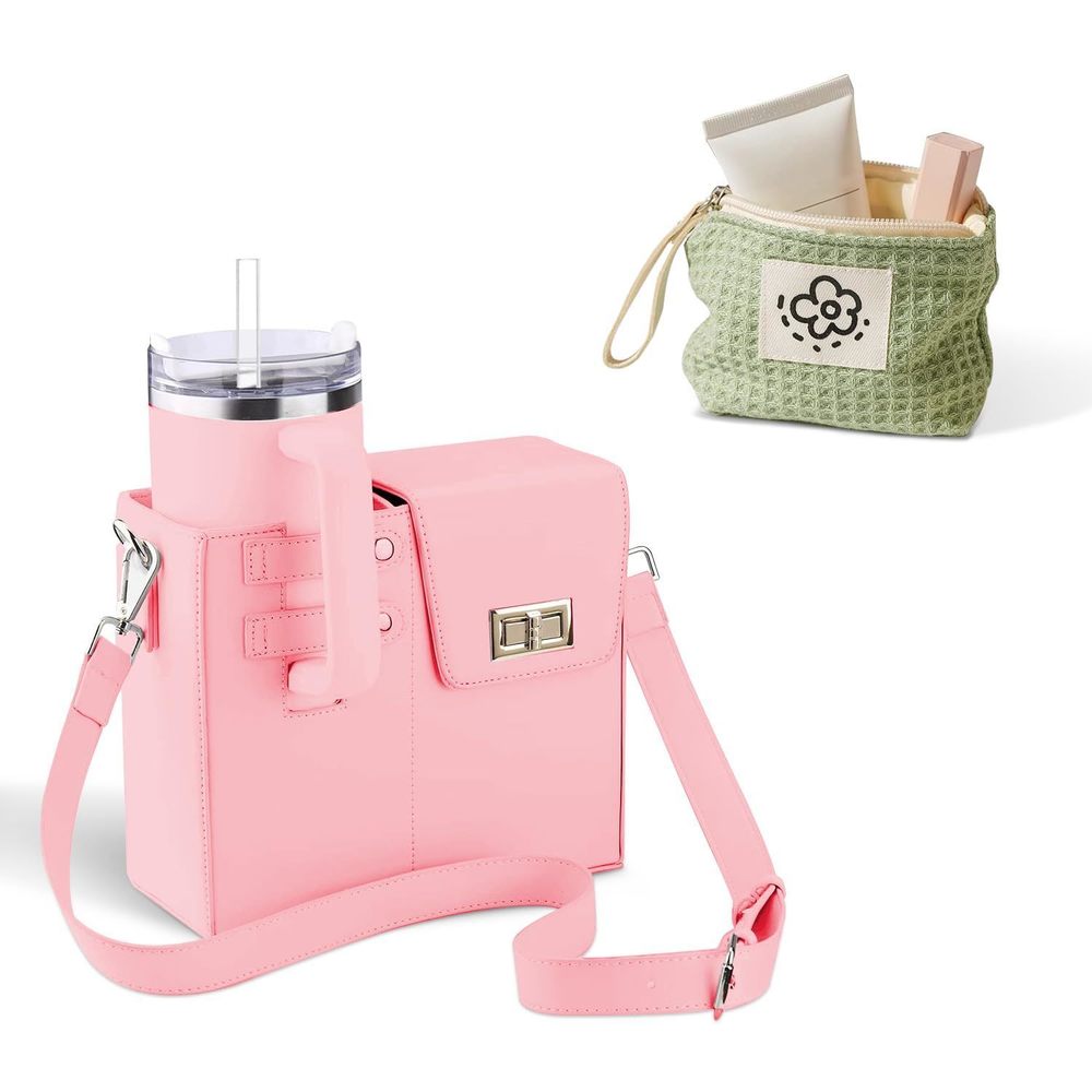Outdoor Portable Crossbody Water Bottle Storage Bag, Adjustable Water Bottle :)